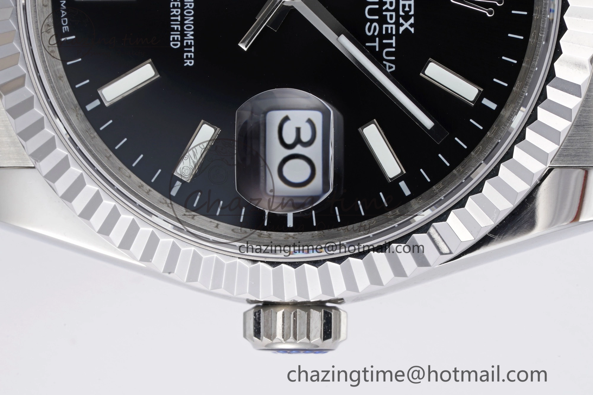 DateJust 36 SS 126234 JDF 904L Steel Black Dial Stick Markers on Jubilee Bracelet V2