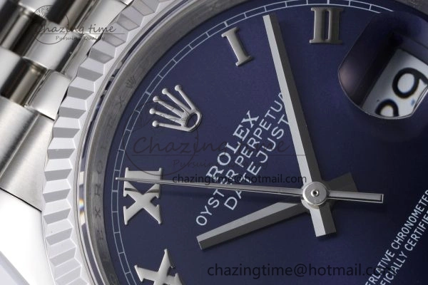 DateJust 36 SS 126234 JDF 904L Steel Blue Dial Roman Markers on Jubilee Bracelet V2
