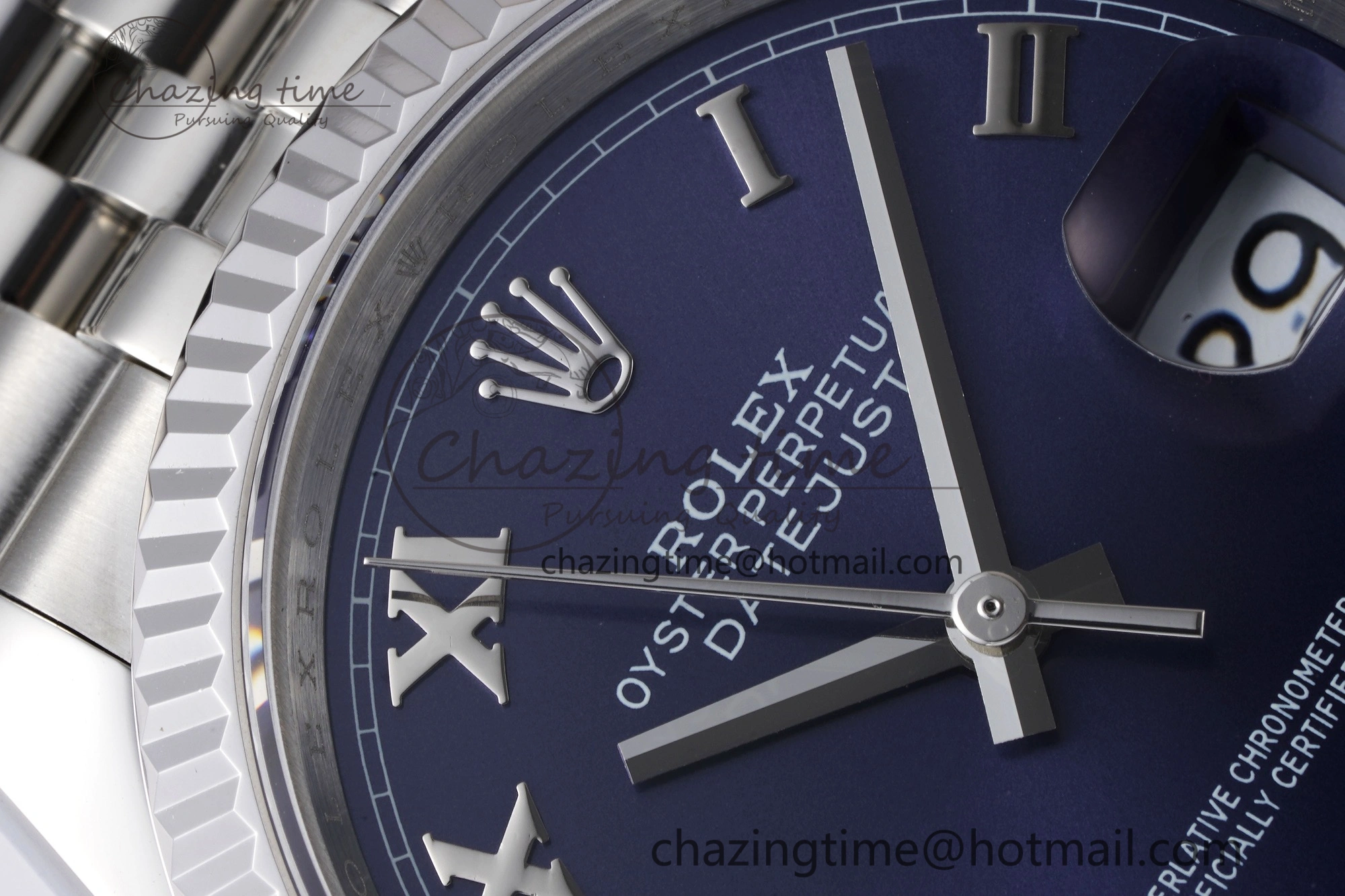 DateJust 36 SS 126234 JDF 904L Steel Blue Dial Roman Markers on Jubilee Bracelet V2