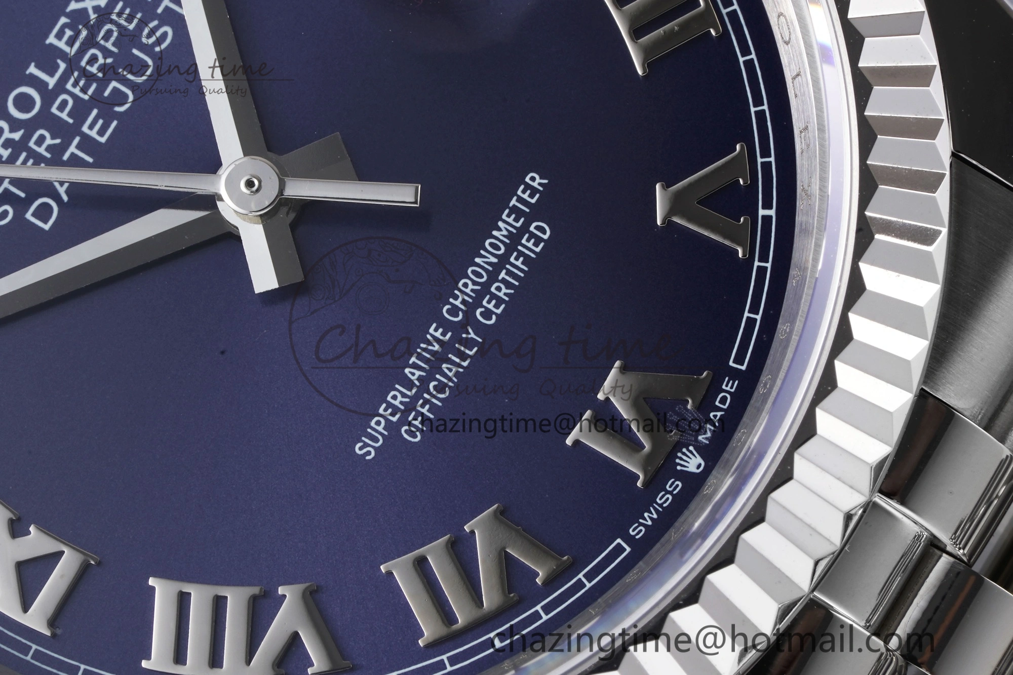 DateJust 36 SS 126234 JDF 904L Steel Blue Dial Roman Markers on Jubilee Bracelet V2
