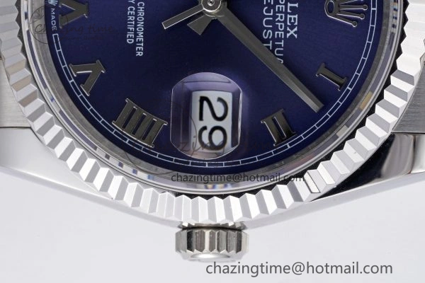 DateJust 36 SS 126234 JDF 904L Steel Blue Dial Roman Markers on Jubilee Bracelet V2