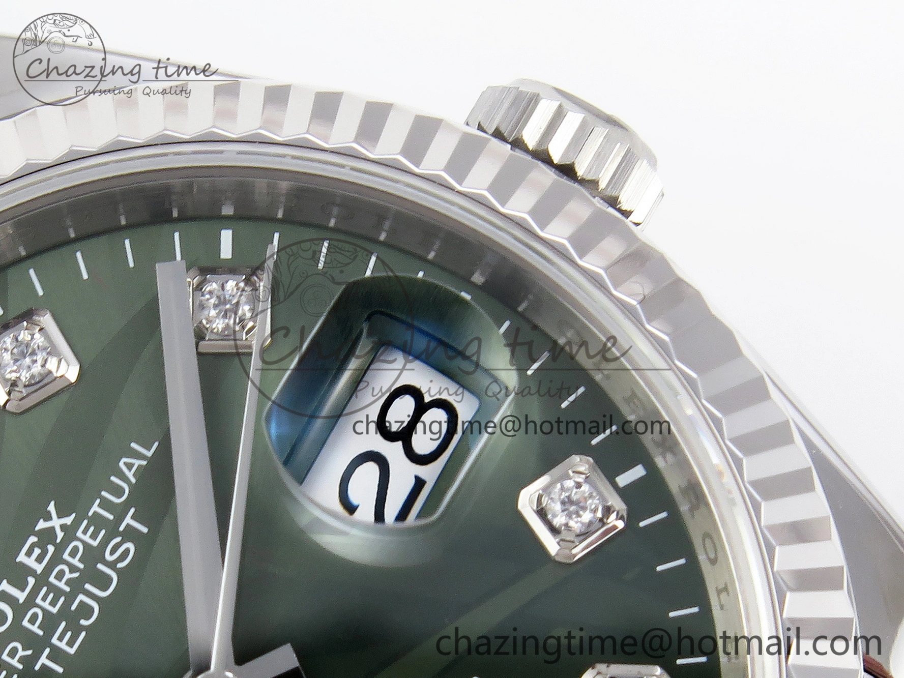 DateJust 36 SS 126234 VSF 1:1 Best Edition 904L Steel Green Leaf Diamonds Dial on Jubilee Bracelet VS3235