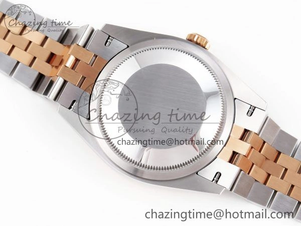 DateJust 36 SS 126281rbr VSF 1:1 Best Edition 904L Steel Silver Textured Dial on Jubilee Bracelet VS3235
