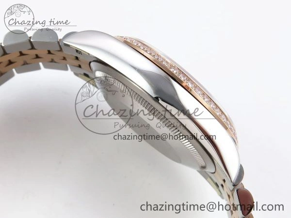 DateJust 36 SS 126281rbr VSF 1:1 Best Edition 904L Steel Silver Textured Dial on Jubilee Bracelet VS3235