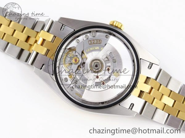 DateJust 36 SS 126283rbr VSF 1:1 Best Edition 904L Steel YG Textured Dial on Jubilee Bracelet VS3235