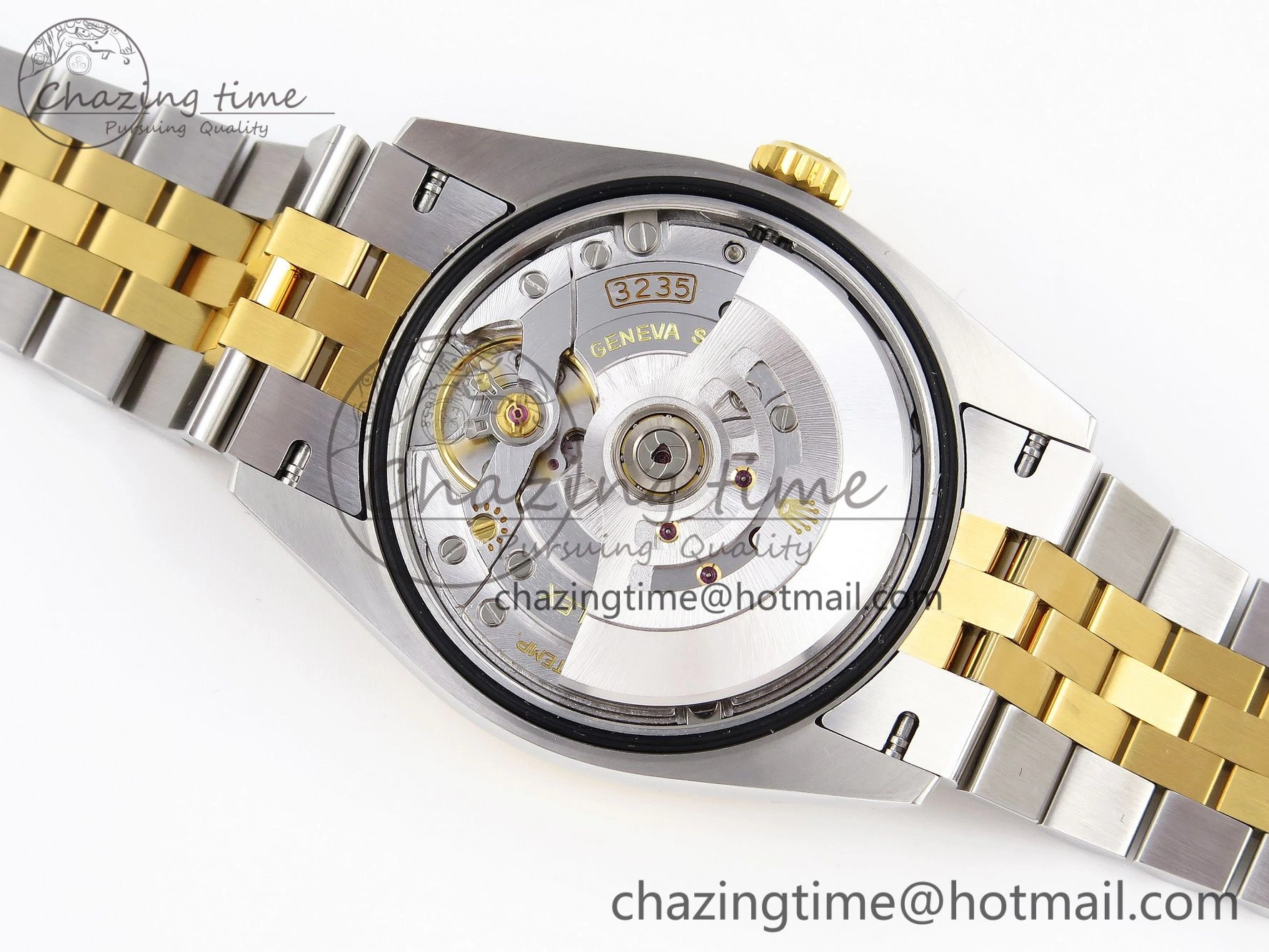 DateJust 36 SS 126283rbr VSF 1:1 Best Edition 904L Steel YG Textured Dial on Jubilee Bracelet VS3235