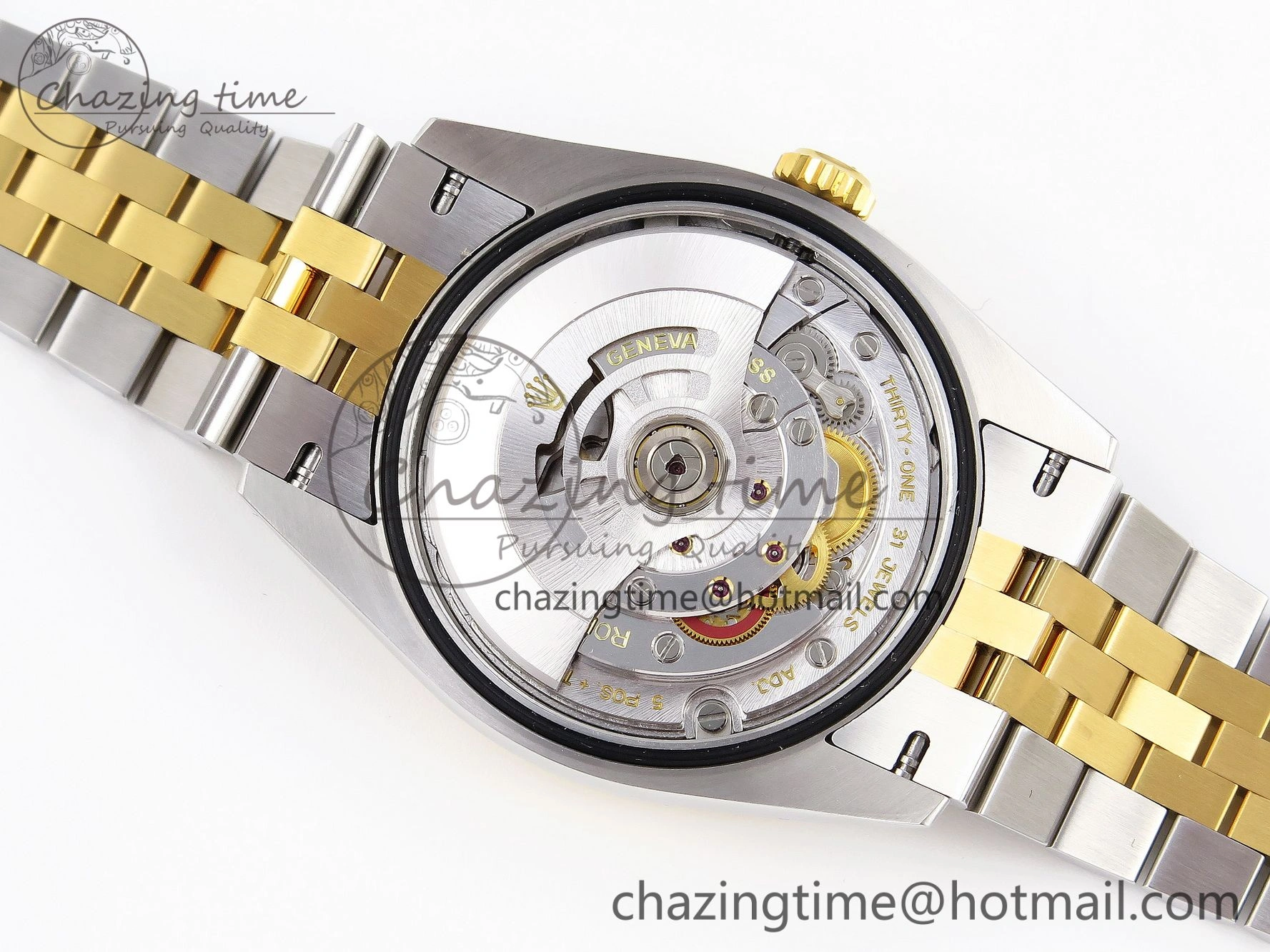 DateJust 36 SS 126283rbr VSF 1:1 Best Edition 904L Steel YG Textured Dial on Jubilee Bracelet VS3235