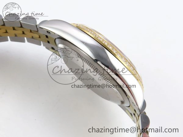 DateJust 36 SS 126283rbr VSF 1:1 Best Edition 904L Steel YG Textured Dial on Jubilee Bracelet VS3235