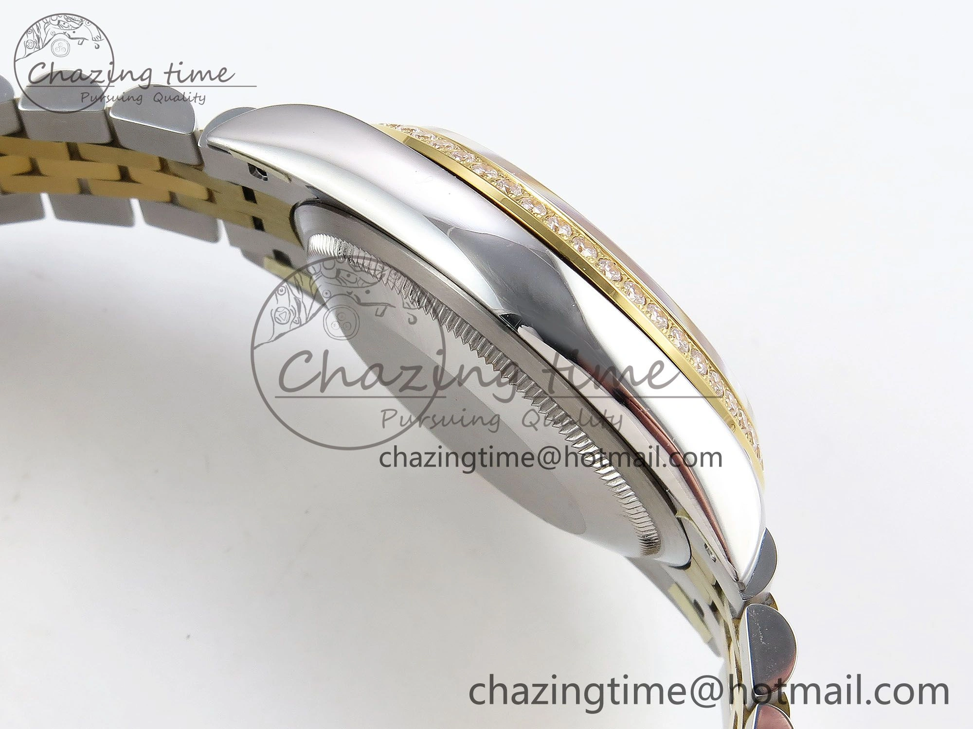 DateJust 36 SS 126283rbr VSF 1:1 Best Edition 904L Steel YG Textured Dial on Jubilee Bracelet VS3235