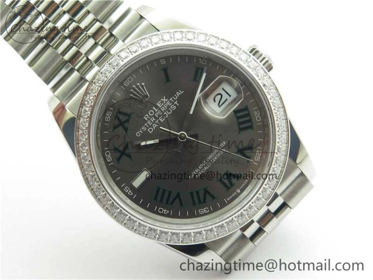 DateJust 36 SS 126284 BP Maker 1:1 Best Edition Gray Roman Dial on Jubilee Bracelet