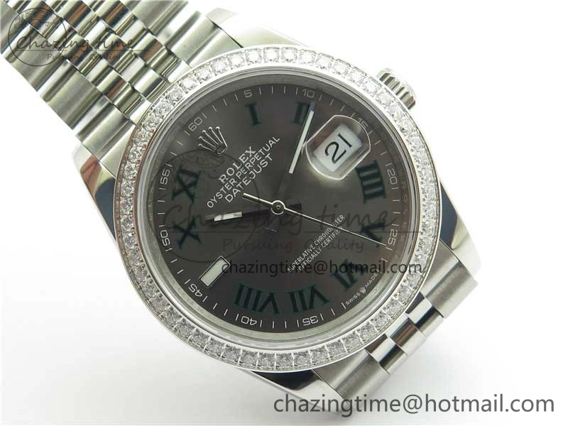 DateJust 36 SS 126284 BP Maker 1:1 Best Edition Gray Roman Dial on Jubilee Bracelet