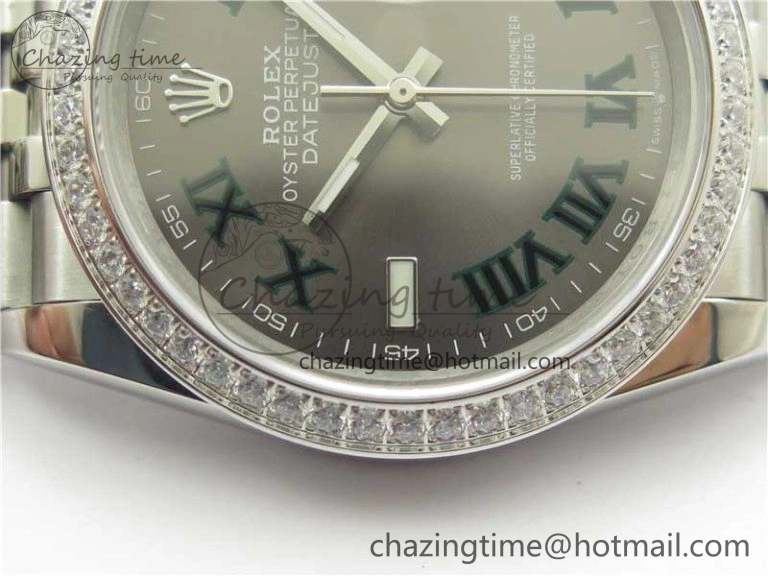 DateJust 36 SS 126284 BP Maker 1:1 Best Edition Gray Roman Dial on Jubilee Bracelet
