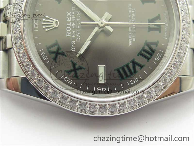 DateJust 36 SS 126284 BP Maker 1:1 Best Edition Gray Roman Dial on Jubilee Bracelet