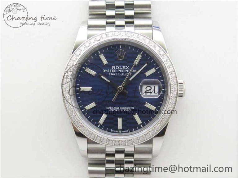 DateJust 36 SS 126284 BP Maker 1:1 Best Edition New Blue Dial on Jubilee Bracelet