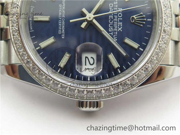 DateJust 36 SS 126284 BP Maker 1:1 Best Edition New Blue Dial on Jubilee Bracelet