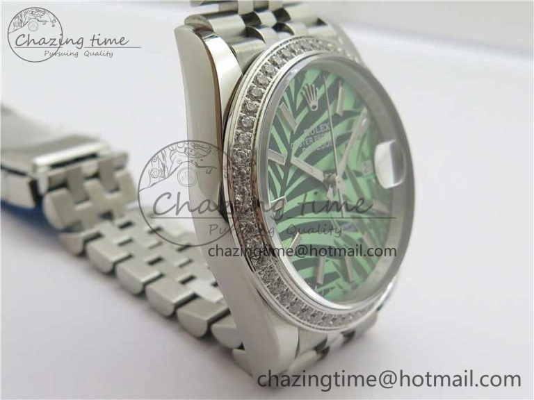 DateJust 36 SS 126284 BP Maker 1:1 Best Edition New Green Dial on Jubilee Bracelet