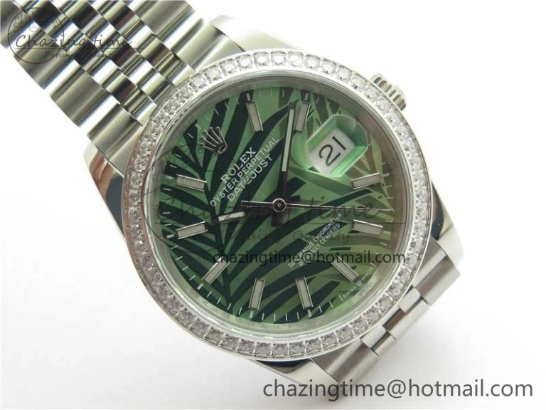DateJust 36 SS 126284 BP Maker 1:1 Best Edition New Green Dial on Jubilee Bracelet