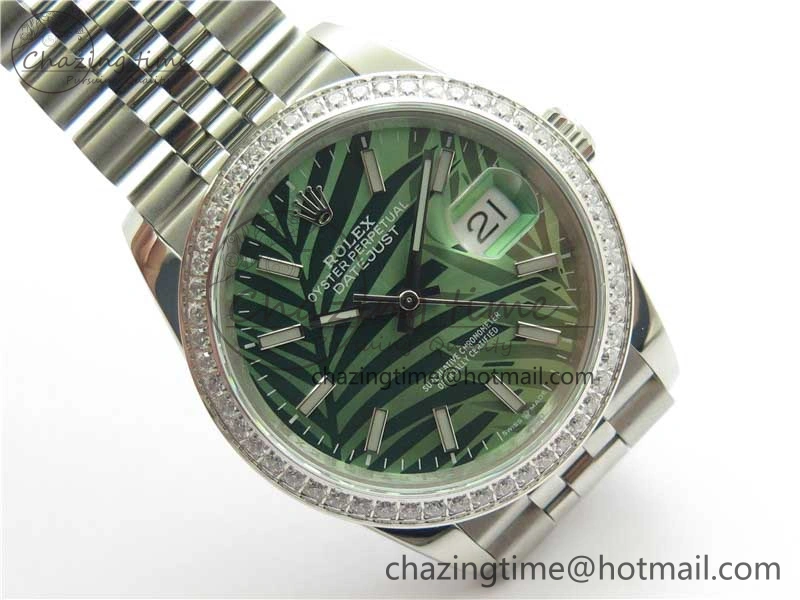 DateJust 36 SS 126284 BP Maker 1:1 Best Edition New Green Dial on Jubilee Bracelet