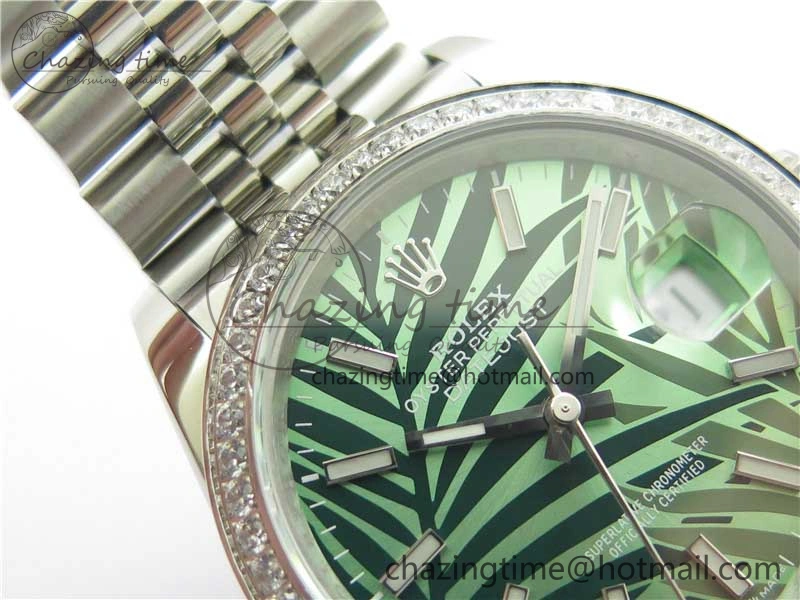 DateJust 36 SS 126284 BP Maker 1:1 Best Edition New Green Dial on Jubilee Bracelet
