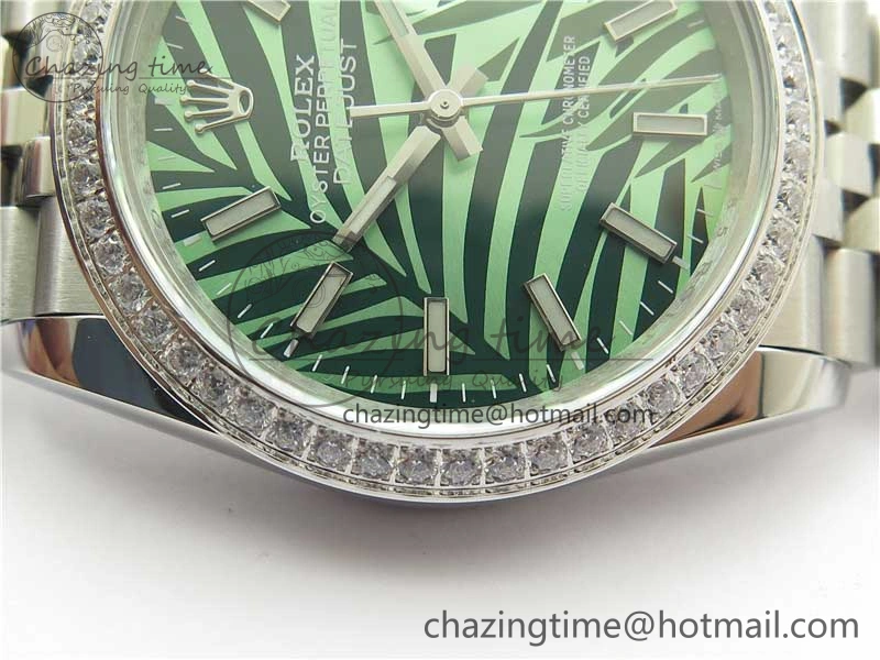 DateJust 36 SS 126284 BP Maker 1:1 Best Edition New Green Dial on Jubilee Bracelet
