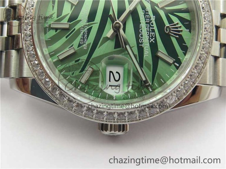 DateJust 36 SS 126284 BP Maker 1:1 Best Edition New Green Dial on Jubilee Bracelet