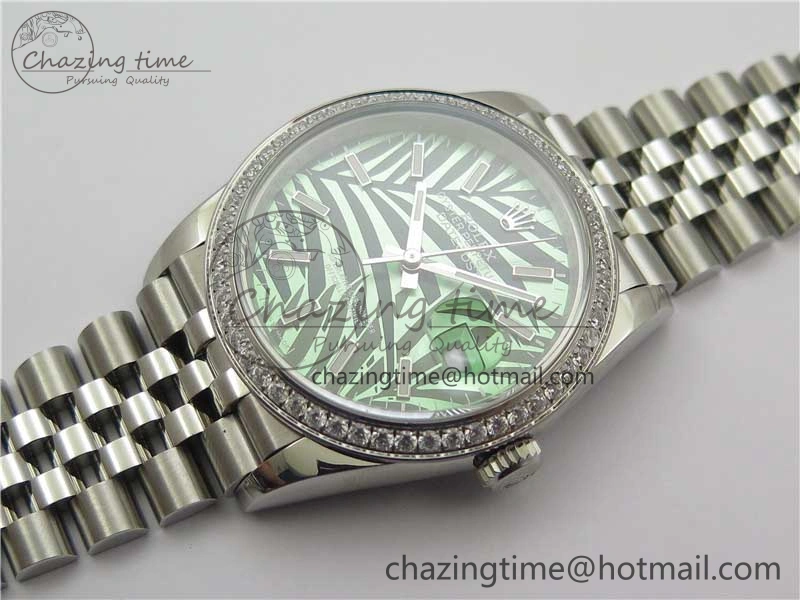 DateJust 36 SS 126284 BP Maker 1:1 Best Edition New Green Dial on Jubilee Bracelet