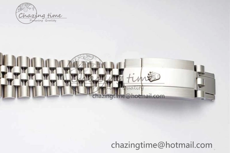 DateJust 36 SS DIWF 1:1 Best Edition 904L Steel Black Stick Dial on Jubilee Bracelet SA3235