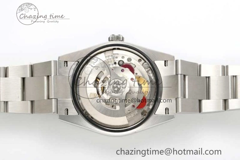 DateJust 36 SS DIWF 1:1 Best Edition 904L Steel Black Stick Dial on Oyster Bracelet SA3235