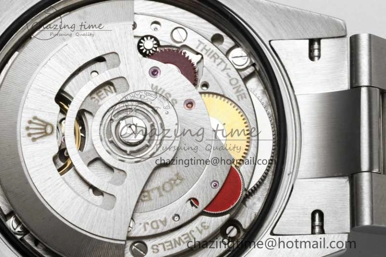 DateJust 36 SS DIWF 1:1 Best Edition 904L Steel Black Stick Dial on Oyster Bracelet SA3235