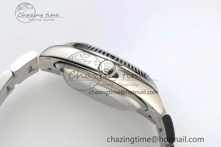 DateJust 36 SS DIWF 1:1 Best Edition 904L Steel Black Stick Dial on Oyster Bracelet SA3235