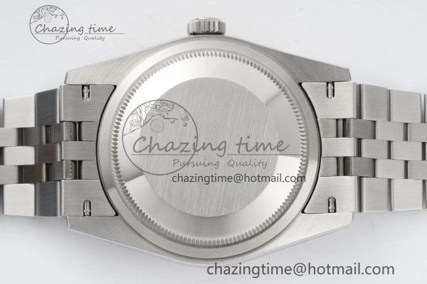 DateJust 36 SS JDF 1:1 Best Edition Blue Diamonds Textured Dial on Jubilee Bracelet VR3235 V2