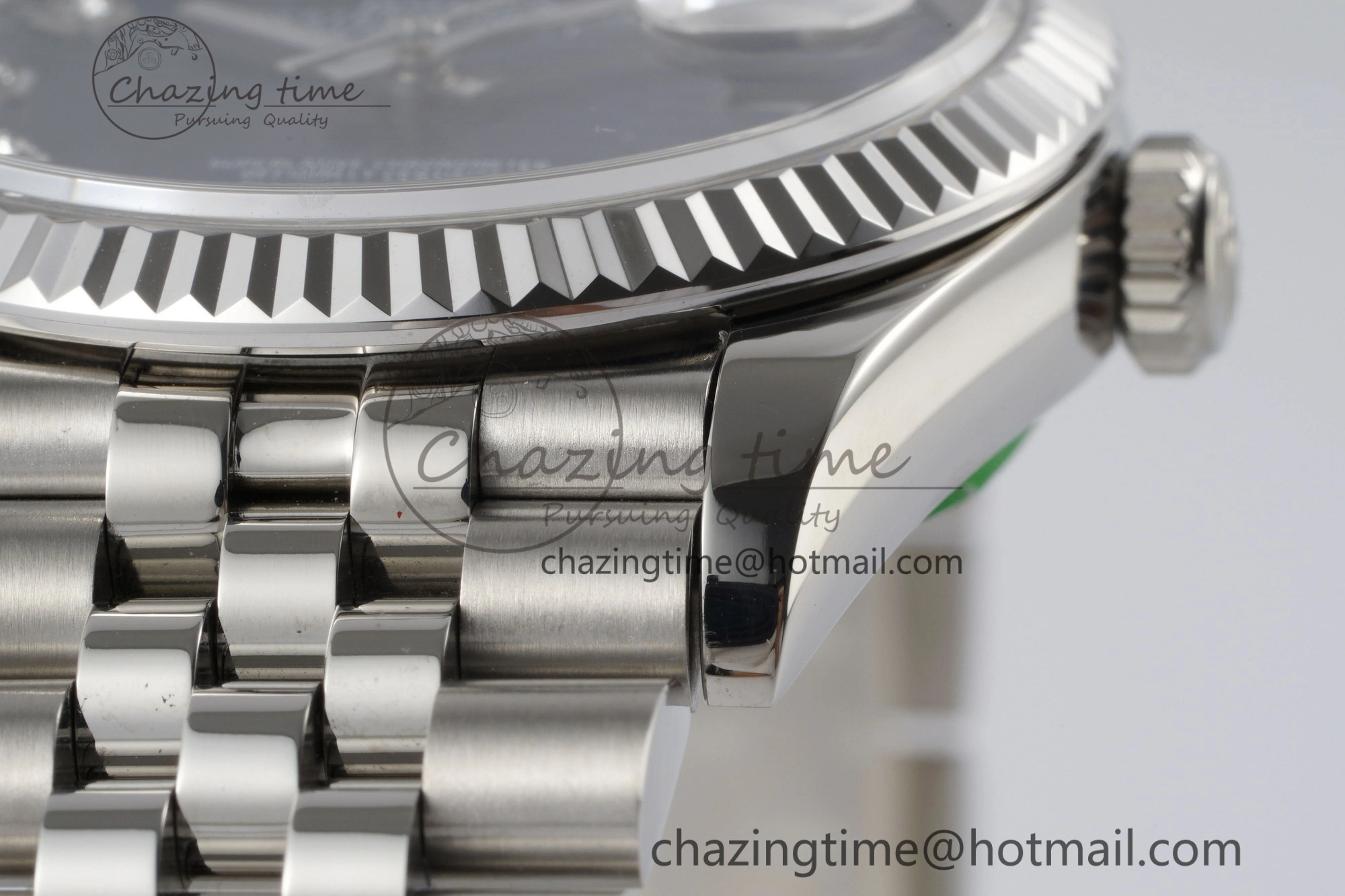 DateJust 36 SS JDF 1:1 Best Edition Blue Diamonds Textured Dial on Jubilee Bracelet VR3235 V2