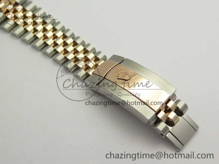 DateJust 36 SS RG 116231 RZF Best Edition 904L Steel Gray Dial Diamonds Markers on SS RG Bracelet A2824