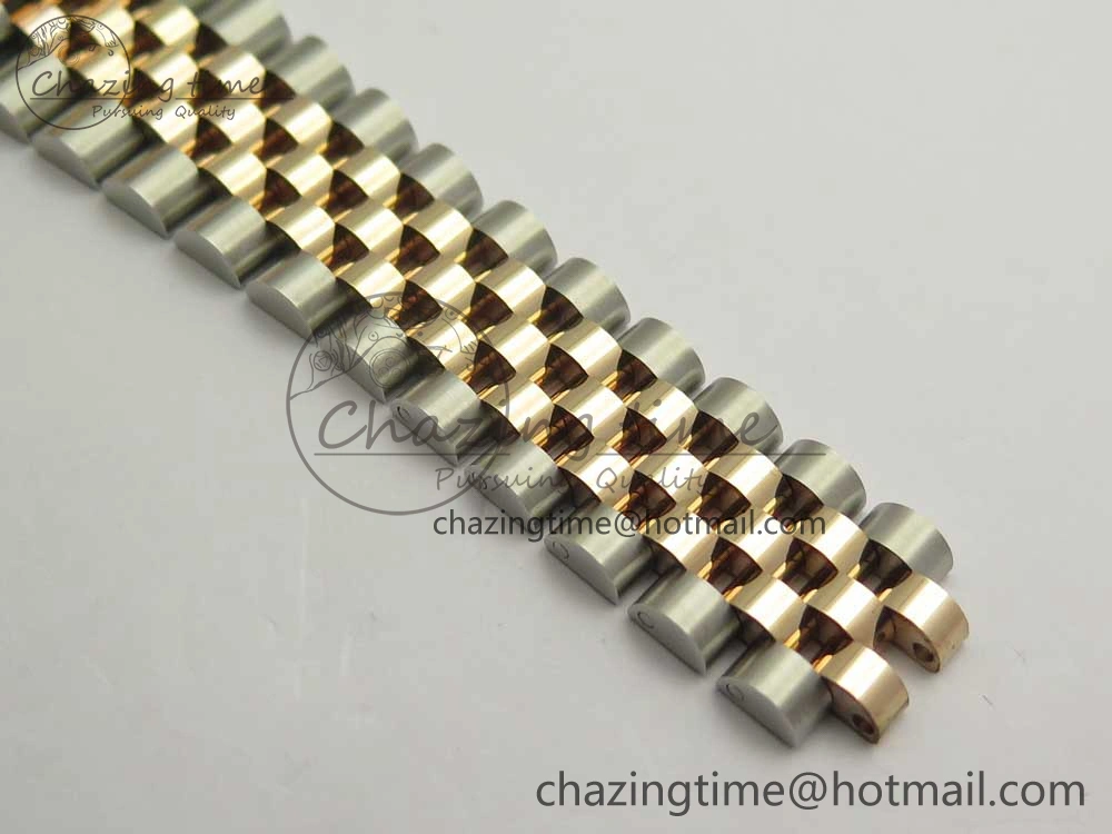 DateJust 36 SS RG 116231 RZF Best Edition 904L Steel RG Dial Diamond Roman Markers on SS RG Bracelet A2824