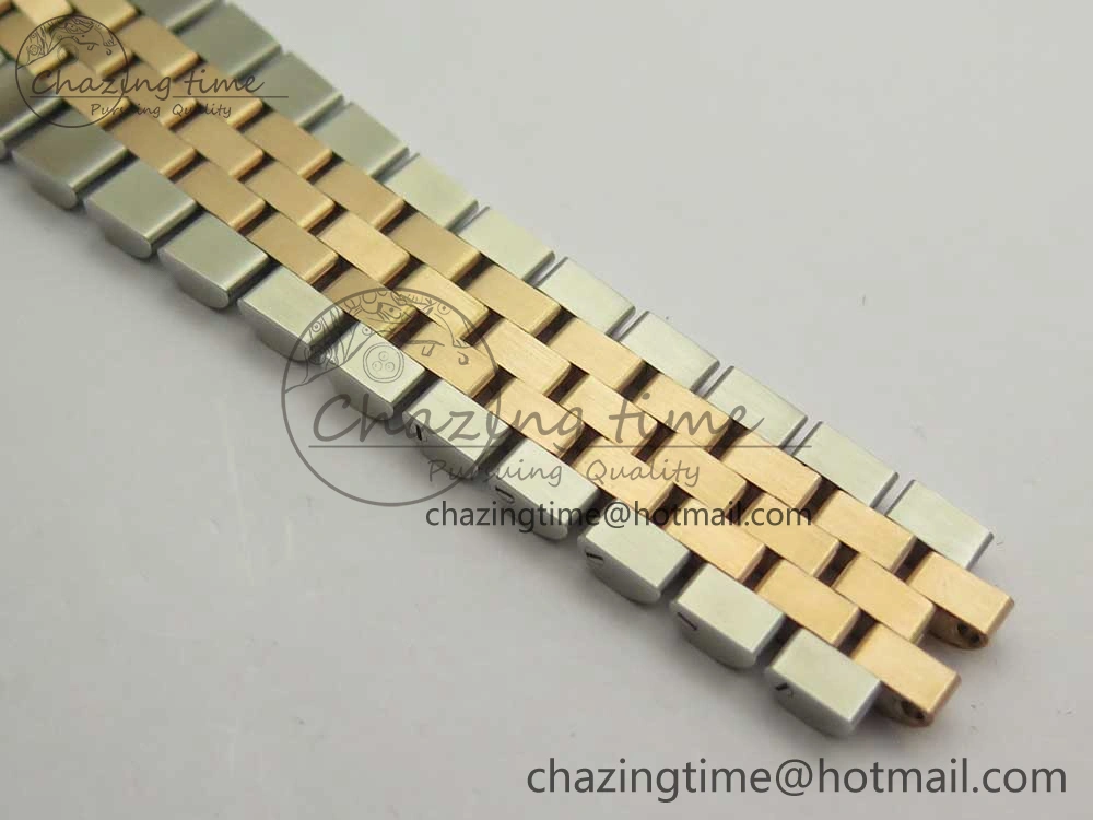 DateJust 36 SS RG 116231 RZF Best Edition 904L Steel RG Dial Diamond Roman Markers on SS RG Bracelet A2824