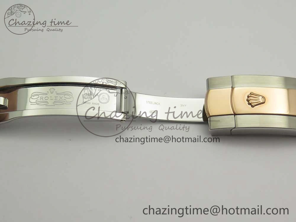 DateJust 36 SS RG 116231 RZF Best Edition 904L Steel RG Dial Diamond Roman Markers on SS RG Bracelet A2824
