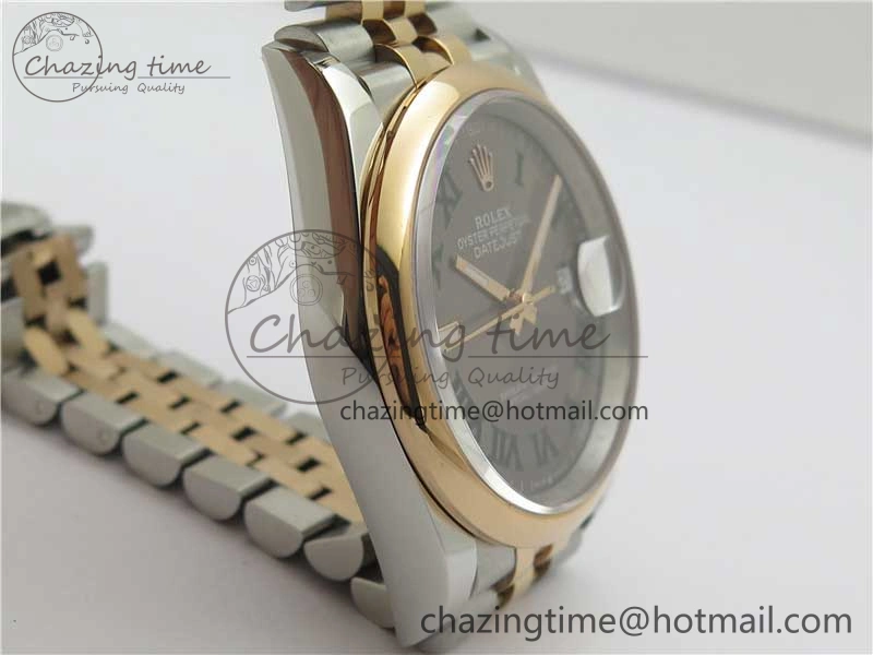 DateJust 36 SS RG 126201 BP Maker 1:1 Best Edition Gray Roman Dial on Jubilee Bracelet