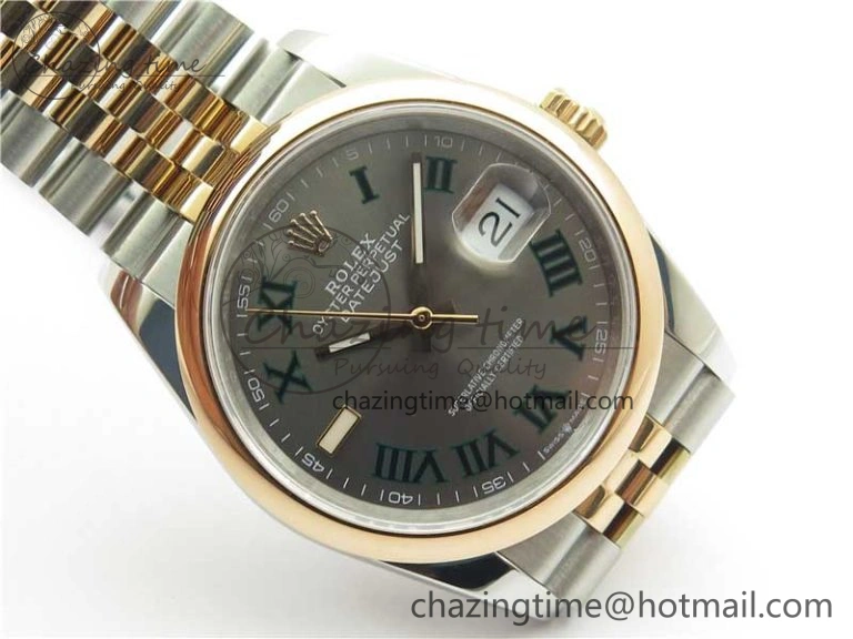 DateJust 36 SS RG 126201 BP Maker 1:1 Best Edition Gray Roman Dial on Jubilee Bracelet