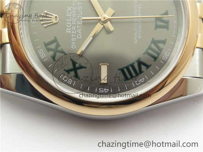 DateJust 36 SS RG 126201 BP Maker 1:1 Best Edition Gray Roman Dial on Jubilee Bracelet