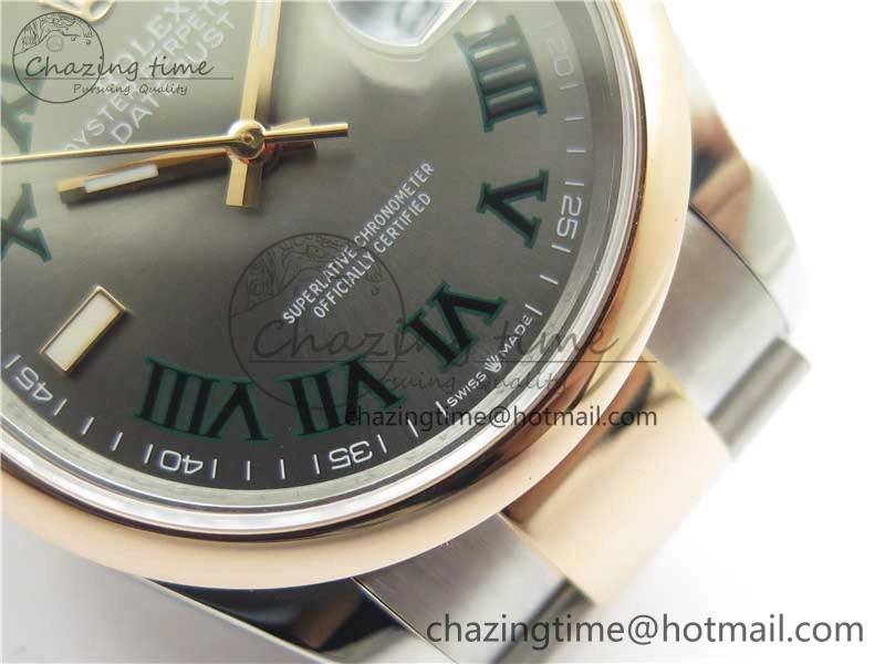 DateJust 36 SS RG 126201 BP Maker 1:1 Best Edition Gray Roman Dial on Oyster Bracelet