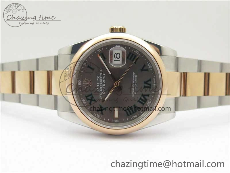 DateJust 36 SS RG 126201 BP Maker 1:1 Best Edition Gray Roman Dial on Oyster Bracelet