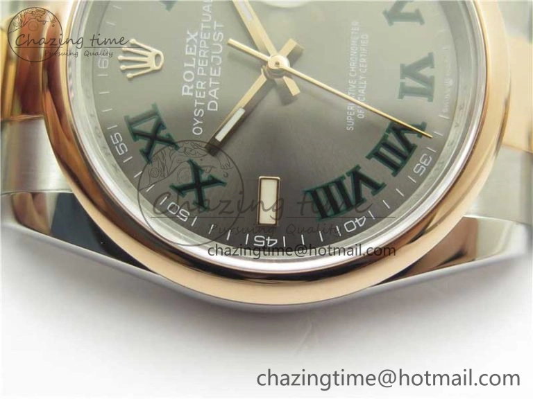 DateJust 36 SS RG 126201 BP Maker 1:1 Best Edition Gray Roman Dial on Oyster Bracelet