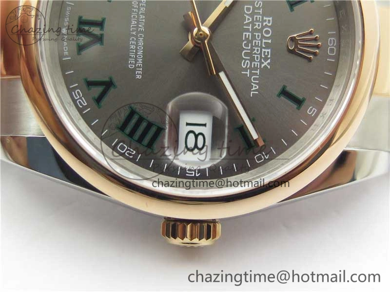 DateJust 36 SS RG 126201 BP Maker 1:1 Best Edition Gray Roman Dial on Oyster Bracelet