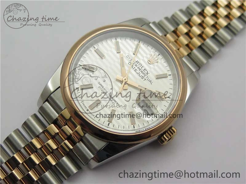 DateJust 36 SS RG 126201 BP Maker 1:1 Best Edition Silver Dial on Jubilee Bracelet