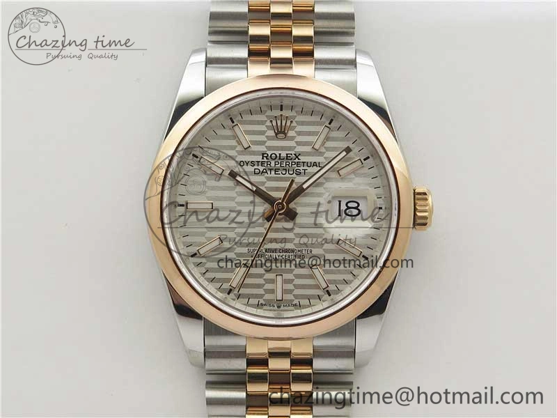 DateJust 36 SS RG 126201 BP Maker 1:1 Best Edition Silver Dial on Jubilee Bracelet