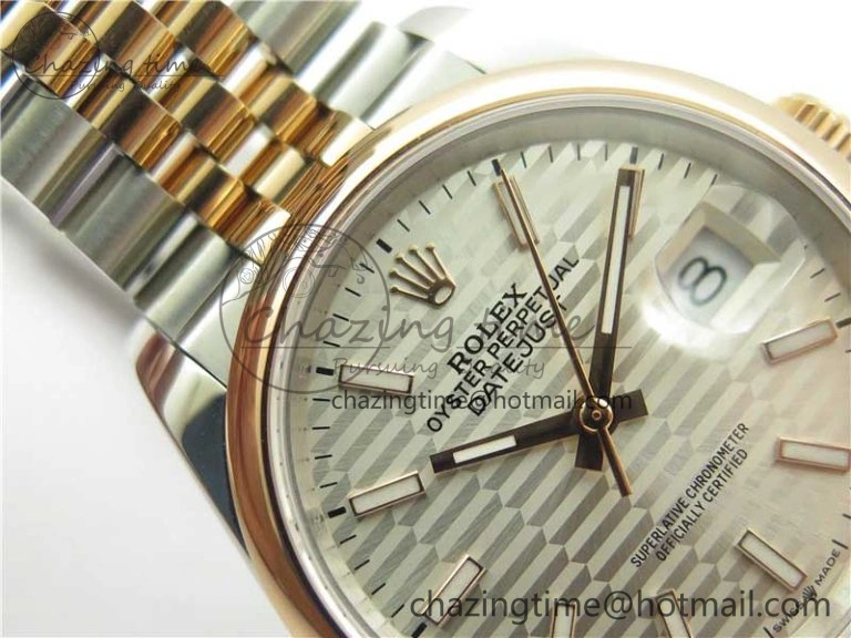 DateJust 36 SS RG 126201 BP Maker 1:1 Best Edition Silver Dial on Jubilee Bracelet