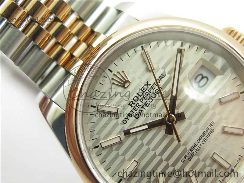 DateJust 36 SS RG 126201 BP Maker 1:1 Best Edition Silver Dial on Jubilee Bracelet