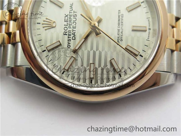 DateJust 36 SS RG 126201 BP Maker 1:1 Best Edition Silver Dial on Jubilee Bracelet