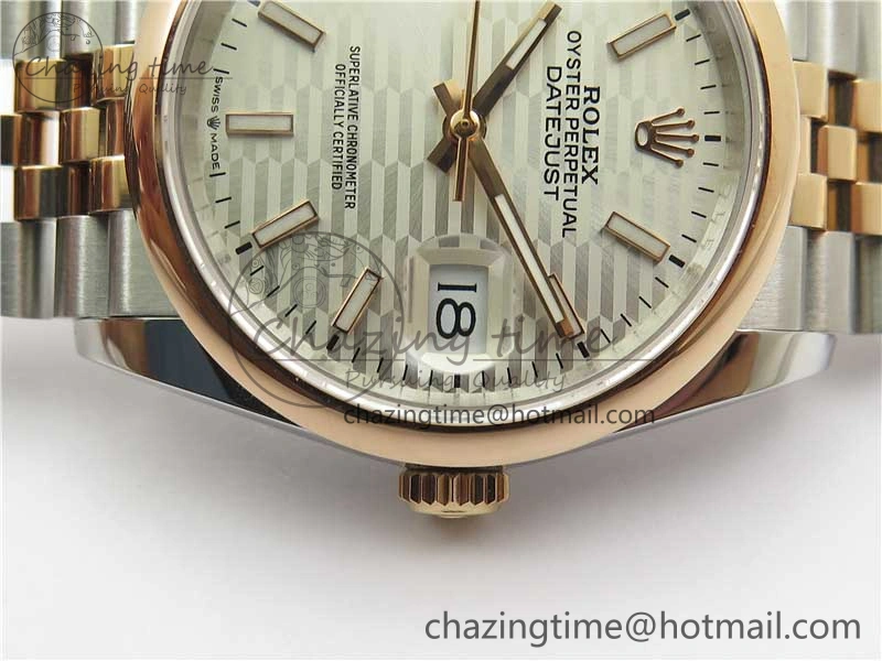 DateJust 36 SS RG 126201 BP Maker 1:1 Best Edition Silver Dial on Jubilee Bracelet