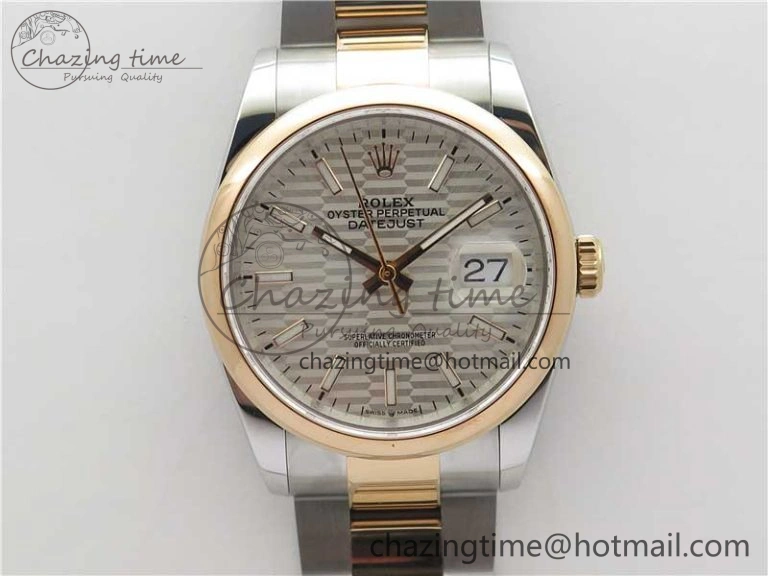 DateJust 36 SS RG 126201 BP Maker 1:1 Best Edition Silver Dial on Oyster Bracelet